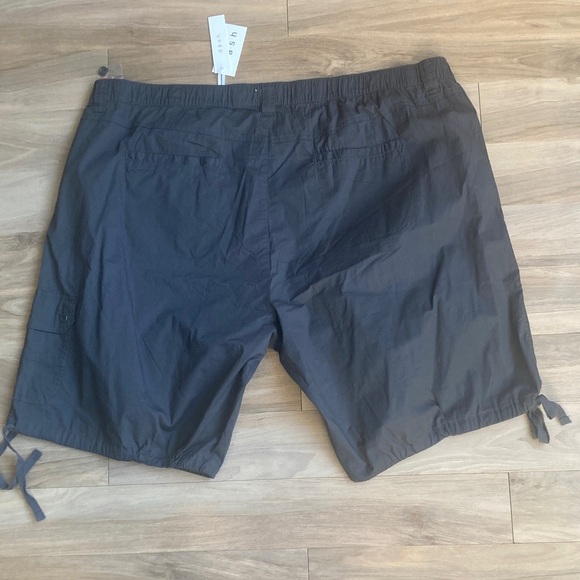 Dash Cargo Short adjustable leg ties charcoal gray comfee flex knit waist 3X - Picture 8 of 17